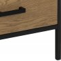 Seaford mediabenk 90 cm - Sort