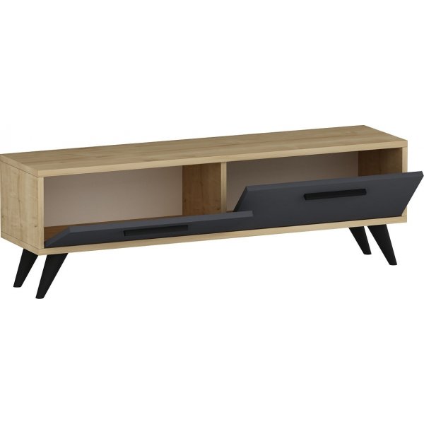 Melisa mediabenk - Safir eik/antrasitt Melisa mediabenk - Safir eik/antrasitt