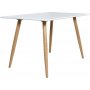 Paradis spisebord 120x80 cm - Hvit/Eik + Mbelftter