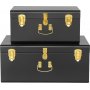 Matteus koffert X 2 (mrkegr | messing) + Flekkfjerner for mbler