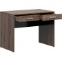 Nepo Plus skrivebord med 2 skuffer 100 x 59 cm - Mrk eik