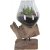 San Marino Vanndrpe Vase - Teak/Glass - 25 cm