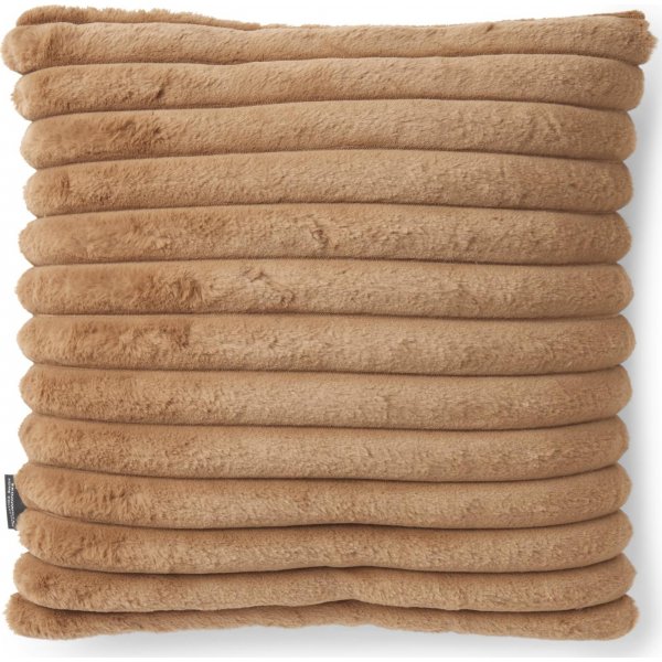 Stripete pyntepute Cognac - 45 x 45 cm