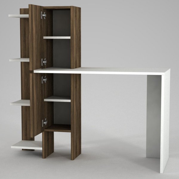 Gina skrivebord - Hvit/valnøtt Gina skrivebord - Hvit/valnøtt