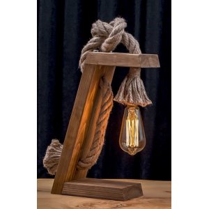 Lumina bordlampe - Brun/gull