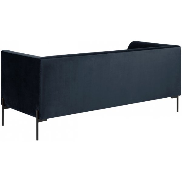 ana 3-seter sofa - Mørkeblå velour ana 3-seter sofa - Mørkeblå velour
