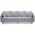 Gotland 3-seter buet sofa - Oxford gr + Mbelpleiesett for tekstiler