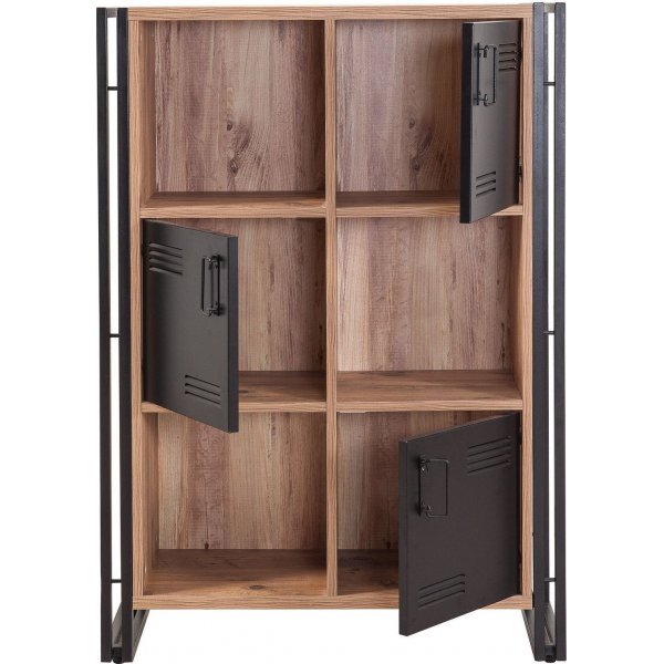 Cosmo Penta bokhylle - Furu/svart Cosmo Penta bokhylle - Furu/svart