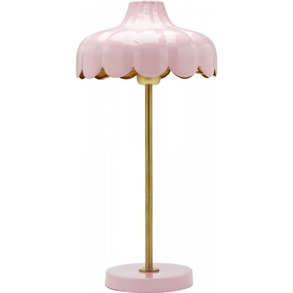 Wells bordlampe - Rosa/gull - 50 cm