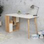 Sally skrivebord 120x60 cm - Hvit/eik