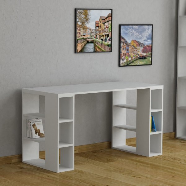 Colmar skrivebord - Hvit