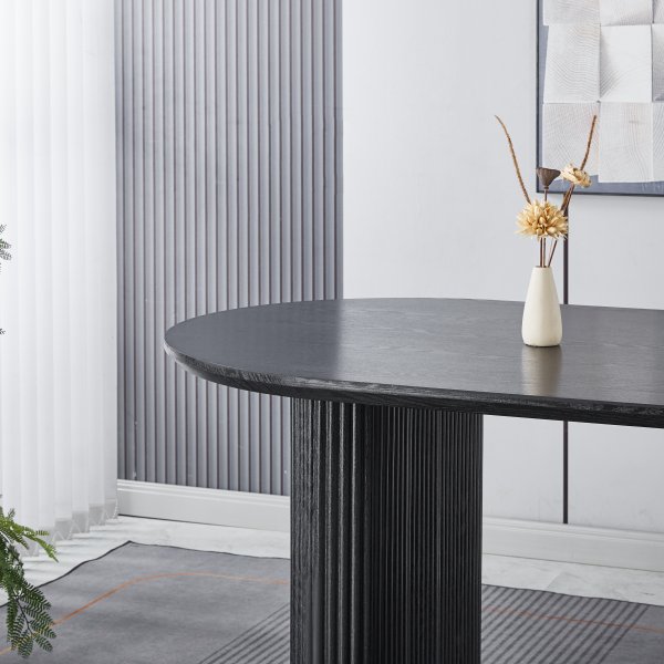 Callum spisebord 180x90 cm - Svartbeiset eik Callum spisebord 180x90 cm - Svartbeiset eik