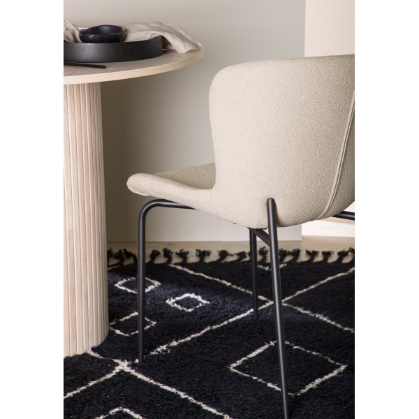 Modesto spisestol - Beige boucle Modesto spisestol - Beige boucle