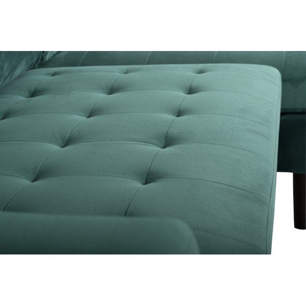 Firenze divansofa - Mørkegrønn/Svart Firenze divansofa - Mørkegrønn/Svart
