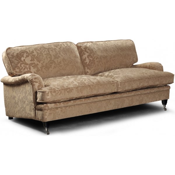 Howard Sir William 3-seter sofa (Dun) - Mobus Darkbeige Floral Howard Sir William 3-seter sofa (Dun) - Mobus Darkbeige Floral
