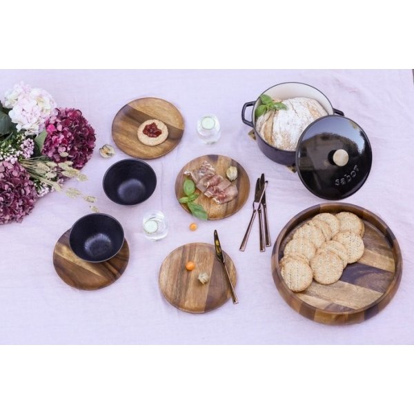 Saborgryte i stpejern 4,4 liter sort