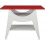 Ese sidebord 100 x 35 cm - Hvit/rd