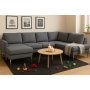 Nova gr U-formet sofa med metallben - D2A