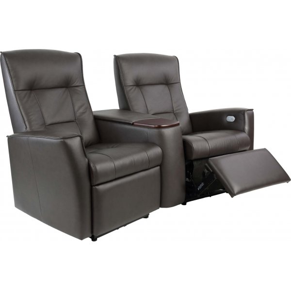 Hjellegjerde Ullstein elektrisk 2-seters kinosofa - Brun Hjellegjerde Ullstein elektrisk 2-seters kinosofa - Brun