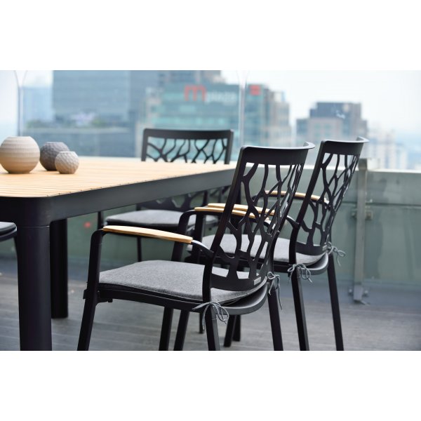 Portals spisegruppe 17 - Sort/teak