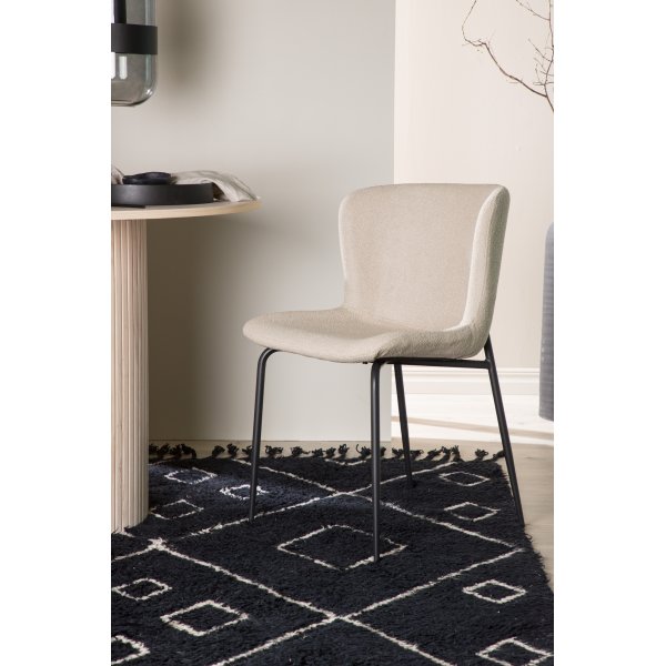 Modesto spisestol - Beige boucle Modesto spisestol - Beige boucle