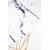 Harissa salongbord 42 cm - Gull/hvit marmor