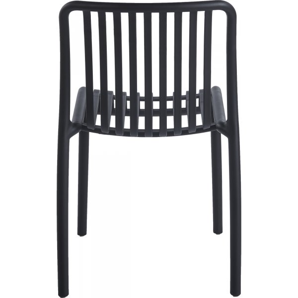 Noa stabelbar stol - Stol i sort plast