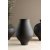 Rellis vase 14 x 24 cm - Sort