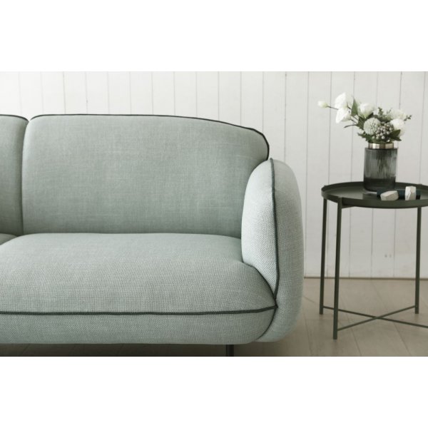 Catta 3-seters sofa med fotskammel - Lysegrøn + Tekstilrens for møbler Catta 3-seters sofa med fotskammel - Lysegrøn + Tekstilrens for møbler