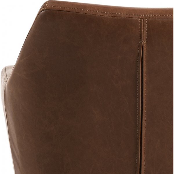 Nora kontorstol - Brun PU