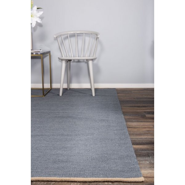 Ullteppe Ryder - Blå Ull Ullteppe Ryder - Blå Ull