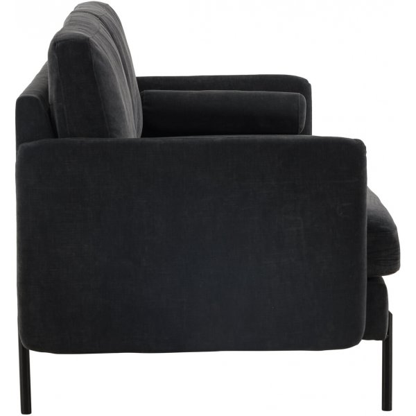 Antibes 2-seters sofa - Sort/Mørkegrå Antibes 2-seters sofa - Sort/Mørkegrå