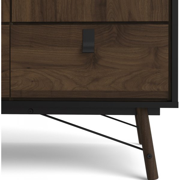 Ry garderobe - Sort/valnøtt Ry garderobe - Sort/valnøtt