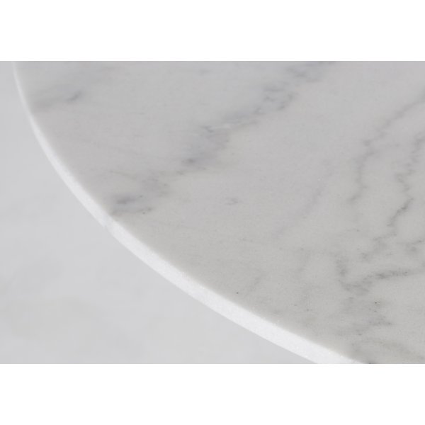 Plaza rundt spisebord - Hvit marmor / Messing Plaza rundt spisebord - Hvit marmor / Messing