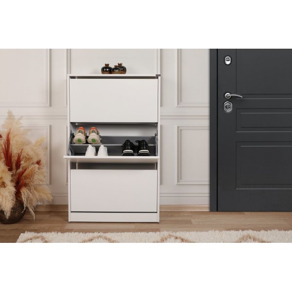 Shock skoskap 3 - Hvit