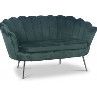 Musslan 2-seters sofa - Grønn / krom Musslan 2-seters sofa - Grønn / krom