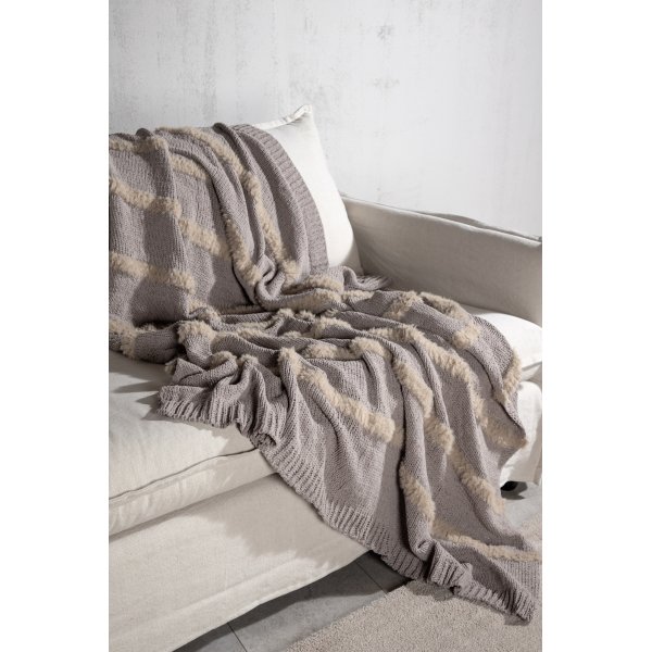 Tina pledd, 130x170 cm - Grå Tina pledd, 130x170 cm - Grå