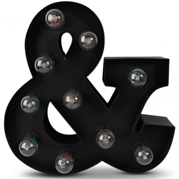 Sirkuslampe (&) H40 cm - Svart