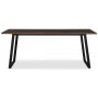 Edge 3.0 spisegruppe 190x90 cm inkludert 6 stk. Castor pinnestoler i valntt - Brownstained fishbone