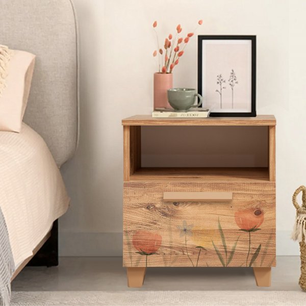 Leva Tulip nattbord - Furu Leva Tulip nattbord - Furu