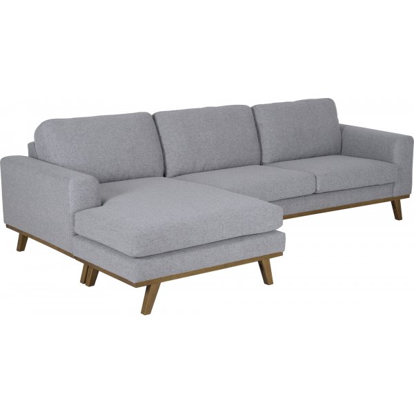 Sofa med vendbar divan grå 283 cm Sofa med vendbar divan grå 283 cm