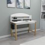 Sais skrivebord 114,4 x 60 cm - Safir eik/hvit