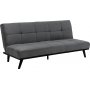Enna 2,5-seters sovesofa - Gr/svart