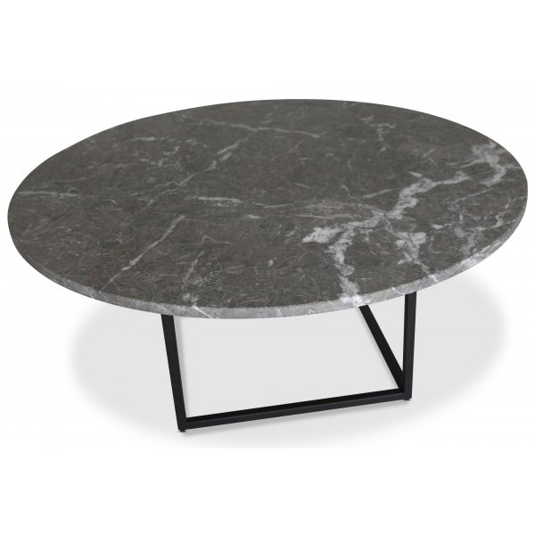 Dexter rundt salongbord Ø120 cm - Metall / Grå Betano marmor Dexter rundt salongbord Ø120 cm - Metall / Grå Betano marmor