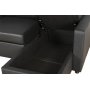 Dream sovesofa med oppbevaring (divansofa) - Antrasitt (kolr)