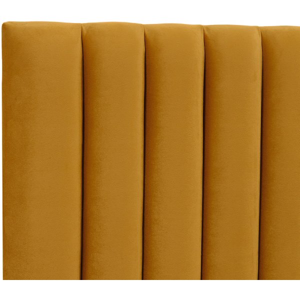 Ribbersborg Sengegavl (Gull sammet) - Valgfri Bredde