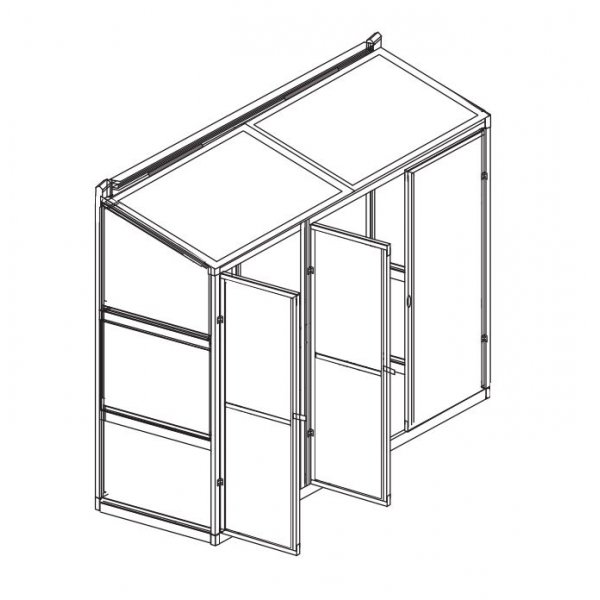 Veggdrivhus Atlas - 0,9 m�