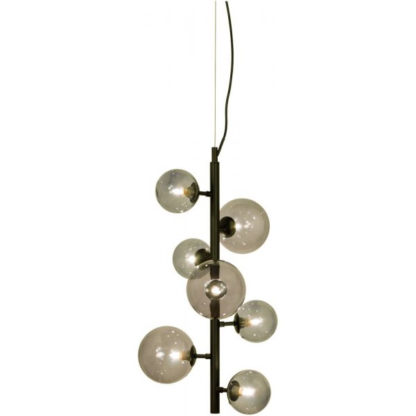 Taklampe Molekyl - Svart / rykgr