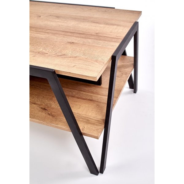 Pavia salongbord 113x 63 cm - Eik/sort Pavia salongbord 113x 63 cm - Eik/sort