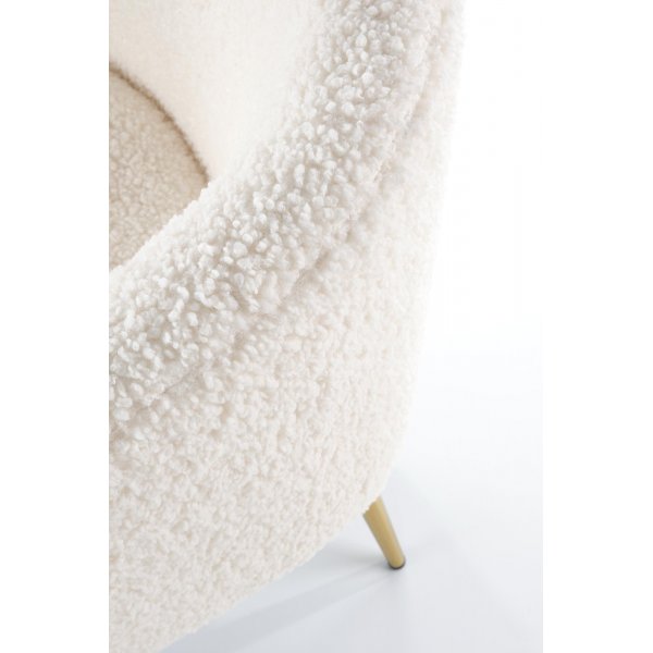 Bandera lenestol - Kremhvit/tre